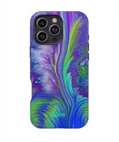 Coveris Telefono dėklas Magsafe "Violetinė feather" iPhone 12-17, Samsung S22-26, Google Pixel 10/Pro/ProXL modeliams