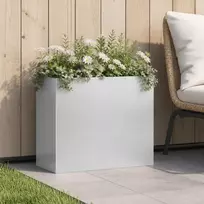 Sodo vazonas Sidabrinė 50 x 20 x 40 cm Galvanizuotas plienas