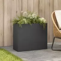 Sodo vazonas Antracito 50 x 20 x 40 cm Šaltai valcuotas plienas