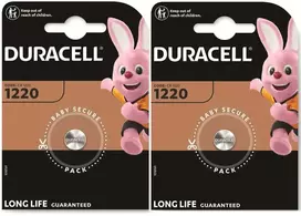Elementai Duracell CR1220, 3V, 2vnt.