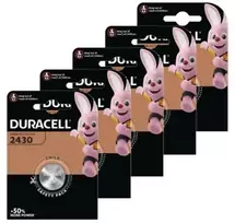 Elementai Duracell CR2430, 3V, 5vnt.