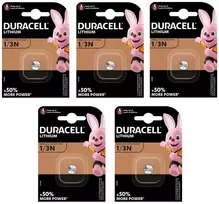 Elementai Duracell CR1/3N, 3V, 5vnt.