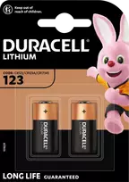 Elementai Duracell CR123, 3V, 2vnt.