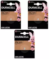 Elementai Duracell 377/376 (SR626SW), 1.55V, 3vnt.