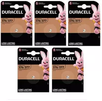 Elementai Duracell 377/376 (SR626SW), 1.55V, 5vnt.