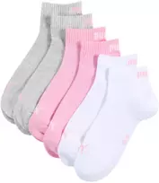 Kojinės Puma Quarter Plain 3pak rožinė, balta, pilka 938589 11 (39-42)