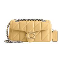 COACH Tabby Nappa Odinė Vyno Dievo Rankinė, Rankinė, Peties Rankinė Maža Moteriška Geltona Basic Set (Bag + Dustproof Bag) geltona