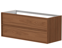 Spintelė po praustuvu Kame HOME, BU/12-3DR/N11-HM, 120 cm, Varinio ąžuolo faneruotė