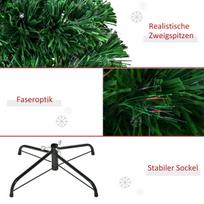Dirbtinė Kalėdų eglutė 75x150 cm žalia, LED apšvietimas, metalas, vidaus patalpoms