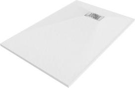 Mexen Hugo Stačiakampis SMC dušo padėklas 130 x 90 cm, baltas, inox danga - 42109013-X, 130 x 90 cm