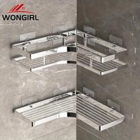 WONGIRL Nerūdijančio Plieno Kampinė Lentyna, Be Gręžimo