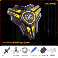 Fidget Spinner, Fidget Spinners Cool, Fidget Light Up Spinner, Stress Anxiety ADHD Relief Toy, Metal Finger Hand Spinner Toy with Luminous Light 7*7*1.5cm oranžinė