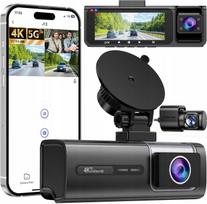 Automobilinė 4K vaizdo kamera su GPS, WiFi ir galinio vaizdo funkcija
