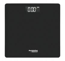 Elektroninės vonios svarstyklės, 180 kg, stiklinės, juodos, LCD ekranas
