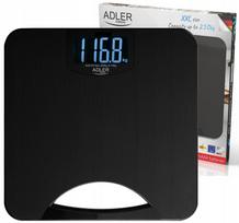 Elektroninės vonios svarstyklės ADLER, LCD ekranas, iki 250 kg, su rankena