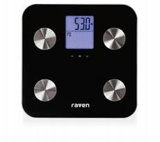 Elektroninės vonios svarstyklės RAVEN EW006X, iki 180 kg, juodos