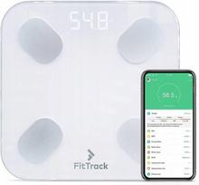 Skaitmeninės vonios svarstyklės FitTrack Dara, analitinės, 180 kg, iOS ir Android