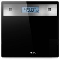 Elektroninės stiklinės vonios svarstyklės, 180 kg, juodos, LCD