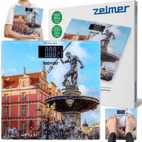 Vonios svarstyklės ZELMER, stiklinės, elektroninės, iki 180 kg