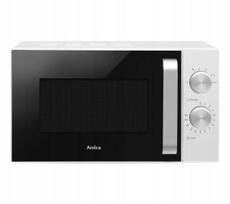 Mikrobangų krosnelė Amica AMGF20M1W, 20 l, 800 W, juoda/balta
