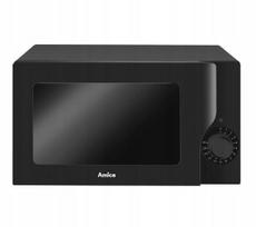 Mikrobangų krosnelė Amica AMGF17M2B, 17 l, 600 W, juoda, su laikmačiu