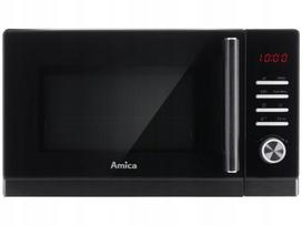 Mikrobangų krosnelė AMICA AMMF23E1GFB, 23 l, 1250 W, juoda, be padėklo