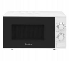Mikrobangų krosnelė Amica AMGF20M2GW, 20 l, 800 W, juoda/balta