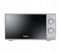 Mikrobangų krosnelė Amica AMGF20M1S, 20 l, 700 W, sidabrinė