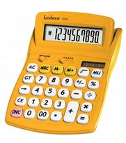 Biuro skaičiuotuvas Lexibook C210, saulės elementas, geltonas, LCD ekranas