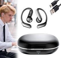 Belaidės ausinės sportui BLUETOOTH 6.1 su 400 mAh įkrovimo dėklu TWS