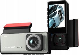 Automobilinė vaizdo kamera su 3 kanalais, Full HD, Wi-Fi, naktinis matymas