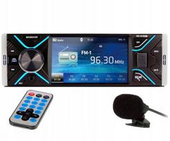 Automobilinė radija Vordon AC-3102B 1DIN, 4.1" LCD, MP5, Bluetooth, su mikrofonu