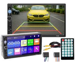 Automobilinė radija su Bluetooth, 2DIN, lietimui jautrus ekranas, Android, su nuotolinio valdymo pultu