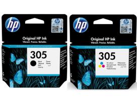 Rašalo kasetės HP 305 juoda ir spalvota, 3YM61AE + 3YM60AE, DeskJet 2300, 2700, 4100