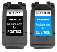 Rašalo kasetės XL PG 575 + CL 576, skirtos Canon PIXMA TR 4750i, TR 4755i, TS 3550i, TS 3750i