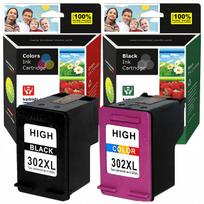 Rašalinės kasetės HP 302 Deskjet, OfficeJet 4650, 3830, 5200, 1110, 2130, 3630, Envy 4520 spausdintuvams