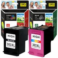 Rašalo kasetės HP 303 BK XL ir 303 CMY XL, tinka 7830, 7130, 7200, 7900, 6220, 6230, 6234, 7920e spausdintuvams