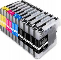 Rašalo kasetės Brother LC980 XL, 10 vnt., tinka DCP-145C, DCP-165C, DCP-185C, DCP-195C, DCP-365CN
