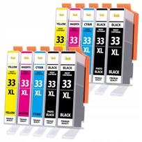 Rašalo kasetės EPSON 33XL, 10 vnt., tinka XP530, XP630, XP830, XP900, XP7100 spausdintuvams