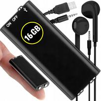 Mini diktofonas su garso aptikimu, 16GB, 2 veikimo režimai