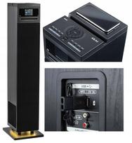 Aktyvi 60W kolonėlė su Bluetooth 5.0, FM radiju, USB, CD grotuvu ir nuotolinio valdymo pultu
