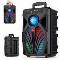 Nešiojama belaidė Bluetooth kolonėlė 2026 su karaoke ir RGB apšvietimu