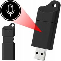 Mini garso įrašymo USB raktas su grandinėle
