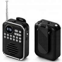 Nešiojama mini FM radija su Bluetooth, MP3 grotuvu, USB-C, microSD, 5W garsiakalbis