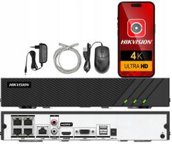 Vaizdo įrašymo įrenginys Hikvision DS-7604NI-Q1/4, 4 PoE kanalai, iki 8MP, 4K, valdymas programėle