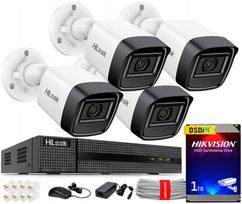 Vaizdo stebėjimo komplektas HILOOK HIKVISION, 4x 4MP kamerų, POE, IR iki 20 m, 1TB kietasis diskas