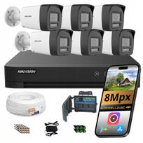 Stebėjimo kamera Hikvision 4K, 8 Mpx, IR LED, AI atpažinimas, 6 vnt.