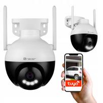 Lauko WiFi kamera 2K QHD, besisukanti, IPX66, Tuya Smart, naktinis LED, judesio IR