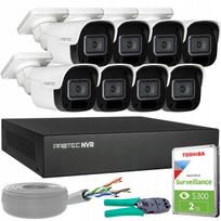 Vaizdo stebėjimo rinkinys su 8 PoE IP kameromis 4 Mpx, mikrofonais ir HDD