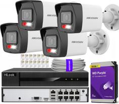 Stebėjimo kamera rinkinys Hikvision, 4 vnt. 4 Mpx, 8x PoE HiLook įrašymo įrenginys